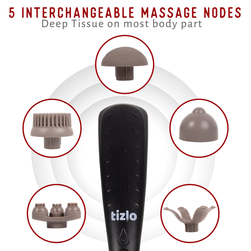 Tizlo Lull Rechargeable Portable Hand Held Deep Tissue Massager
